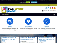 Tablet Screenshot of fassportpadel.com